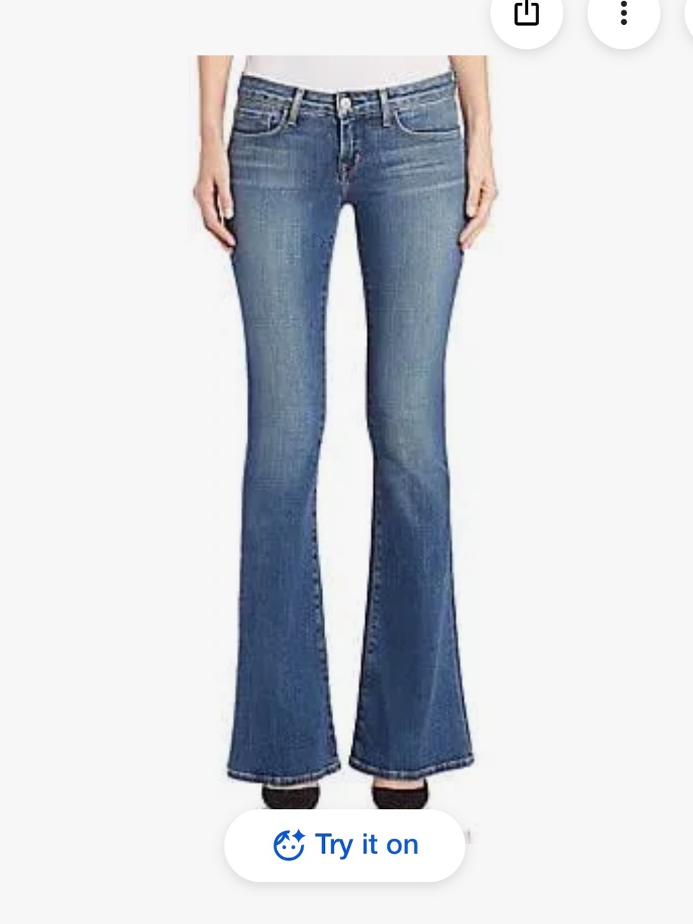 L’agence elysee low rise flare jeans